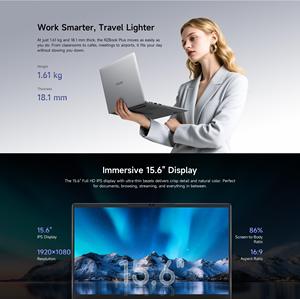 NOUVEAU CHUWI Ordinateurs portables haut de gamme pour la maison et les étudiants 15,6'' Portable AMD Ryzen 5 8 Go de RAM 256 Go SSD Ordinateur portable <span class=keywords><strong>pas</strong></span> <span class=keywords><strong>cher</strong></span> Windows 11 - Product Image 6