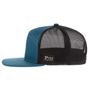 Casquette Trucker vierge personnalisable 7 panneaux, style 168, avec calotte haute, visière plate et filet, casquette de baseball <span class=keywords><strong>Snapback</strong></span> OEM, vente en gros - Product Image 3