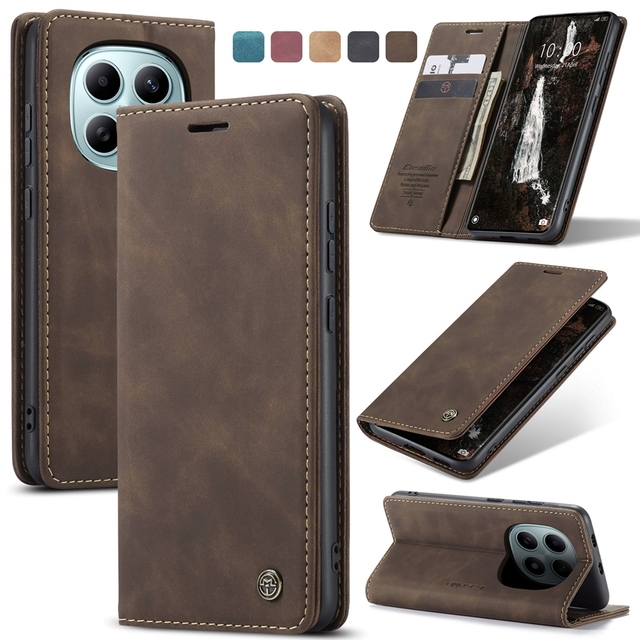 Caseme Retro Wallet Leather Case for Redmi NOTE 15 Pro 4G 5G NOTE15 Pro Plus Xiaomi 15 15T Ultra Magnetic Pouch Flip Stand Cover
