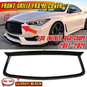 กระจังหน้ารถยนต์ Q60กรอบครอบแต่งรถสำหรับ Infiniti Q60 Coupe 2017-2021เพิ่มโครงตะแกรงสำหรับรถแข่ง - Product Image 1