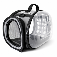 Sac de transport pliable transparent YAOYUE pour animaux de compagnie, sac de transport pliable pour chat avec porte en maille et EVA, sac de voyage pliable pour animaux de compagnie, 2 tailles