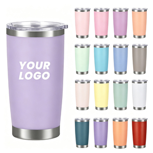 Groothandel Bulk 20Oz Schattige Dubbelwandige RVS Tumblers Geïsoleerde Thermische Koffie Reistassen Mokken Met Deksels - Product Image 1