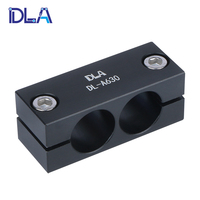 Connecteur à clip pour axe optique, tige transversale, roulements linéaires à diamètre identique ou différent, poteau fixe en alliage d'aluminium usiné CNC