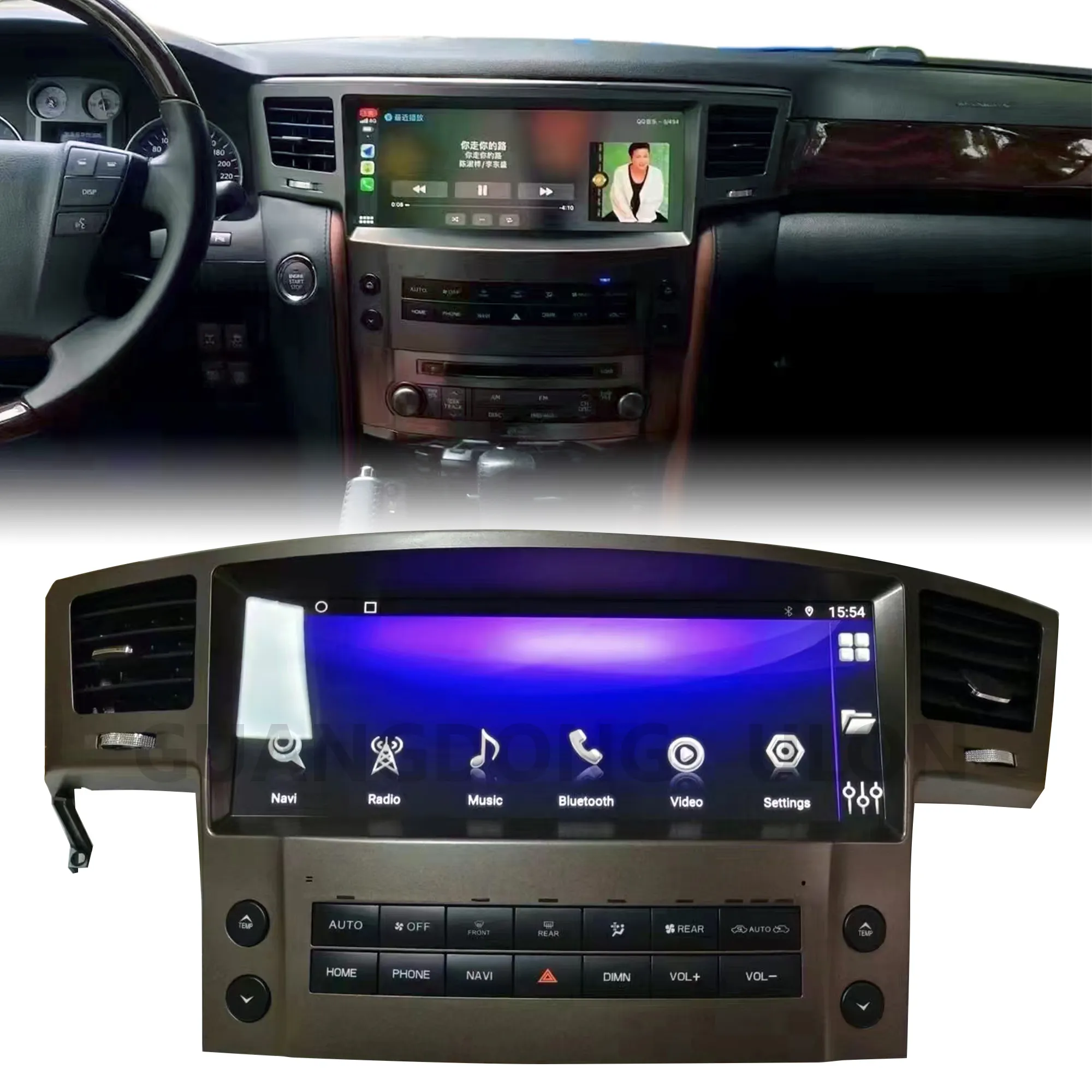 LEXUSLX570 2007-2015用のホットセールカーラジオ12.3インチIPSAndroidマルチメディアプレーヤーGPSナビゲーション