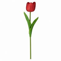 Bunga Tulip PU Realistis Sentuhan Lembut, Tulip Imitasi untuk Dekorasi Rumah, Buket Pernikahan, Hiasan Meja