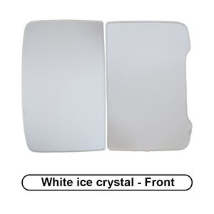 Accesorios de coche techo solar de cristal para Tesla nuevo modelo Y 2025 Beige hielo cristal tela hebilla techo ventana coche parasol para Tesla - Product Image 2