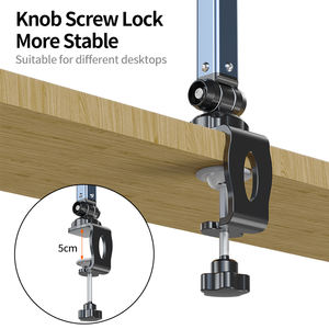 LanParte mikrofon dudukan Desktop profesional, lengan bom <span class=keywords><strong>aluminium</strong></span> Aloi braket dapat disesuaikan 360 derajat untuk Streaming langsung - Product Image 3