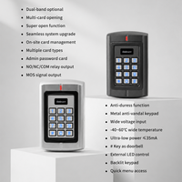Clavier de contrôle d'accès à double porte, étanche, rétroéclairé, lecteur de cartes RFID EM Mifare Wiegand, alarme anti-effraction, sonnette IP65, bureau