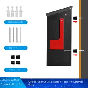 맞춤형 미국식 잠금 해제 간편 철제 신문함 우편함 벽걸이형 외부 우편함 (설치 미완료) - Product Image 4