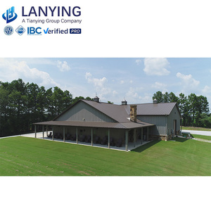 Nhà kho và nhà kho Kết Cấu Thép đúc sẵn hiện đại với tuổi thọ 50 năm được chứng nhận ISO9001 - Product Image 2