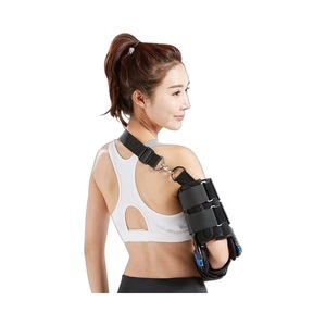 Attelle de coude réglable Type I, taille unique, en plastique noir, support médical pour fixation de l'avant-bras avec ajustement d'angle - Product Image 4