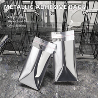 Langlebige selbst klebende Geschäfts verpackung Tiefdruck druck Metalli sierte Plastiktüten mit Aluminium folien band beutel