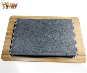 Set da Cucina con Piatto in <span class=keywords><strong>Pietra</strong></span> <span class=keywords><strong>Lavica</strong></span> e <span class=keywords><strong>Pietra</strong></span> Calda <span class=keywords><strong>per</strong></span> Bistecche, Design Classico, Ecologico, <span class=keywords><strong>per</strong></span> Ristoranti - Vendita all'Ingrosso - Product Image 1