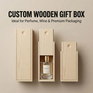 <span class=keywords><strong>Caja</strong></span> de Regalo de <span class=keywords><strong>Madera</strong></span> de Pino Personalizada con Tapa Deslizante para <span class=keywords><strong>Vino</strong></span>, Perfume y Embalaje de Lujo al por Mayor - Product Image 2