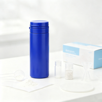 Bouteille en plastique HDPE opaque de 50 ml avec bouchon inviolable à déchirer, conteneur vide anti-lumière pour échantillons de poudre solide et sous-conditionnement