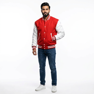 Wholesale Clothing Original Baseball <b>Jacket</b> <b>Men's</b> Outerwear Casual <b>Letter</b> Patches School Team Logo Bomber College <b>Jackets</b> Custom - Product Image 1
