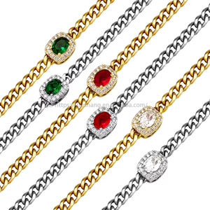Chaîne de clavicule polyvalente et tendance en acier inoxydable de 3 mm, style européen et américain, bijou très populaire et très vendu - Product Image 5