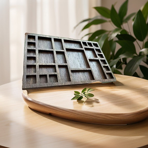 Wooden Jewelry Organizer <b>Box</b> With Compartment <b>Storage</b> For Gemstones Rings And <b>Small</b> Accessories Home Use Pine Material Style A - Product Image 4