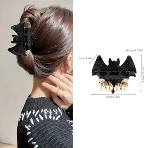 5cm niños Mini Halloween murciélago pelo garra Clip chica Punk vampiros horquilla mujeres <span class=keywords><strong>disfraz</strong></span> fiesta accesorios para el cabello Festival regalos - Product Image 4