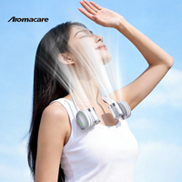 Ventilateur de cou haute vitesse Aromacare, 1 à 200 niveaux, contrôle précis de la vitesse, écran LED, ventilateur portable pour les déplacements en extérieur