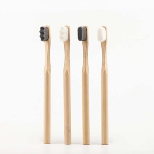 Индивидуальные и стандартные опции 12000 ультрамягких нано-щетинок биоразлагаемая круглая ручка бамбуковая зубная щетка - Product Image 1