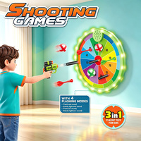 Cible de tir musicale LED personnalisée à piles pour enfants, pistolet à balles souples, jeu de fléchettes à balles collantes, intérieur/extérieur