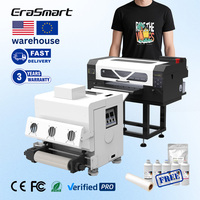 Erasmart Meilleure vente Imprimante à jet d'encre XP600 A3 rose DTF MAX transfert de chaleur 35CM vêtements imprimante DTF machine d'impression pour T-Shirt