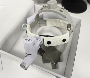 זכוכית מגדלת רפואית דנטלית המותקנת על הראש, אורתופדיה אוראלית, ניתוחי אוזניים, אף וגרון, פנס ראש מיוחד 5W - Product Image 3