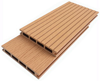 Planches de terrasse en WPC pour l'extérieur, dalles de sol à emboîtement, composite bois-plastique, teck, terrasse