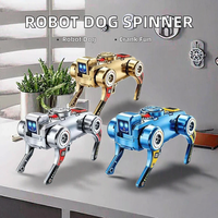 Mechanischer Roboterhund Fidget Spinner Stressabbau-Spielzeug Zweifach Formwandelbar Drehbar Selbstbewegend mit Fingerspitzen-förmigen Gyroskopen