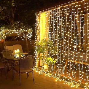 Luci a tenda LED in PVC impermeabili IP65 personalizzabili, dimmerabili, ad alto CRI 95, facili da installare per matrimoni e <span class=keywords><strong>Natale</strong></span> all'aperto - Product Image 1