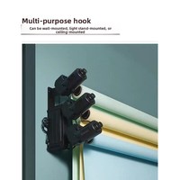 Support motorisé sans fil pour fonds de scène, télécommandé, pour films et télévision, options multi-axes, support de lumière montable mural/plafond, en plastique, fabriqué en Chine