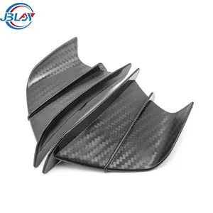 Modified Accessories Carbon Fiber Universal Wing Spoiler Motorcycle Winglet Aerodynamic Wing Kit Spoiler Aileron