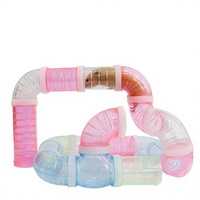 Tunnel de labyrinthe modulable DIY pour hamsters, hérissons et autres petits animaux – Tunnel externe pour l'exercice en cage