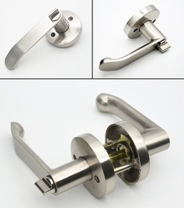 Modern European Style Privacy <strong>Door</strong> <strong>Knob</strong> With Lock Cylinder for <strong>Bedroom</strong> and Bathroom Wooden <strong>Door</strong> Lever Handle Lock Turn Button - Product Image 5