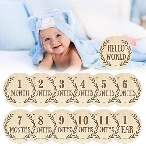 Juego <span class=keywords><strong>de</strong></span> 13 tarjetas personalizadas para fotos <span class=keywords><strong>de</strong></span> bebés <span class=keywords><strong>de</strong></span> primer año, juego <span class=keywords><strong>de</strong></span> tarjetas <span class=keywords><strong>de</strong></span> hitos mensuales talladas con láser <span class=keywords><strong>de</strong></span> <span class=keywords><strong>madera</strong></span> para fotografía <span class=keywords><strong>de</strong></span> recién nacidos, - Product Image 5