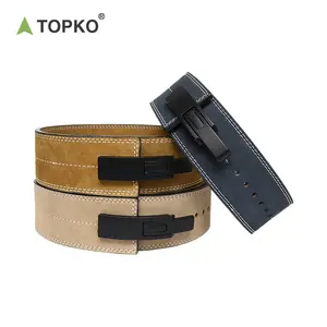TOPKO-Ceinture de musculation ajustable en cuir PU pour le dos et la taille