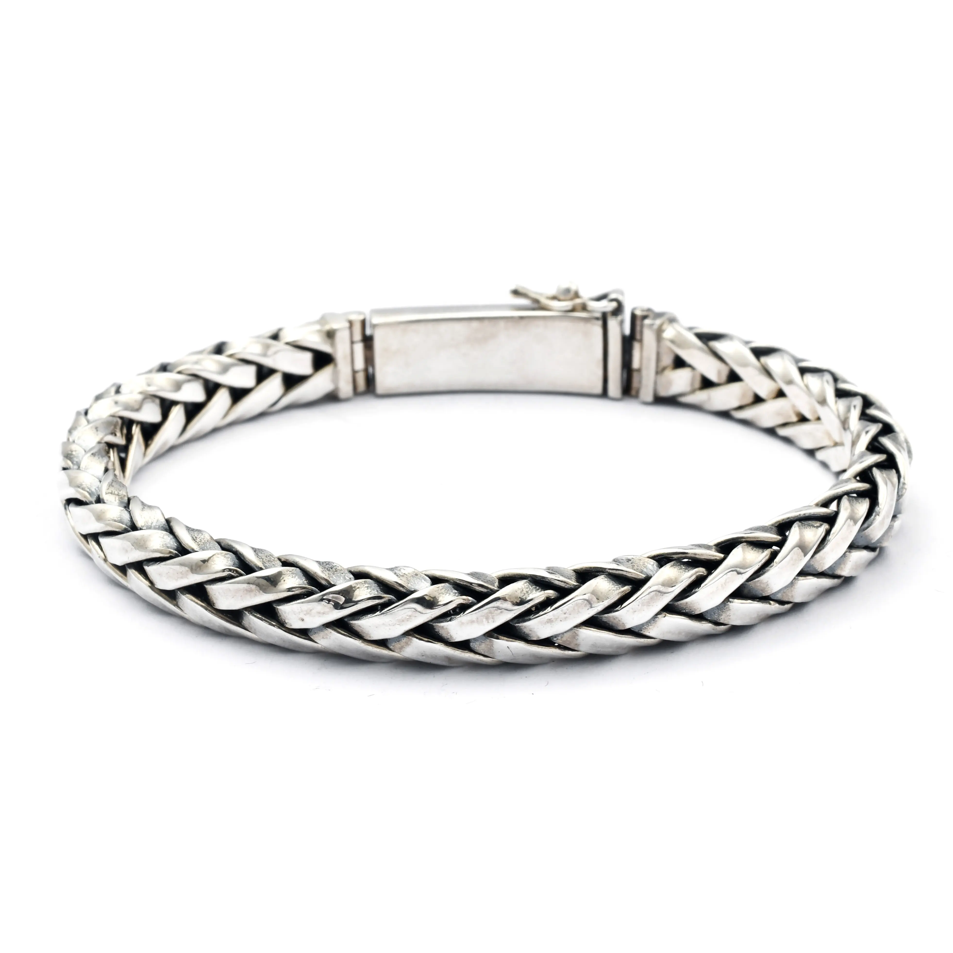 Wholesale Vintage 925 Silver Punk Men Bracelet