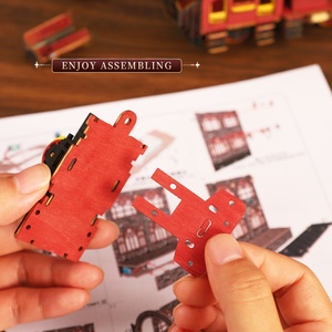 Support de livre en bois DIY - Jouet assemblé à la main avec design stéréoscopique de cabane à plateforme zéro, <span class=keywords><strong>puzzle</strong></span> <span class=keywords><strong>3D</strong></span> de 101 à 500 pièces, pour les 14 ans et plus - Product Image 6