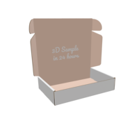 Boîtes d'expédition en carton ondulé avec logo personnalisé Boîtes postales pliantes gaufrage éponge doublure étanche pour crème contour des yeux