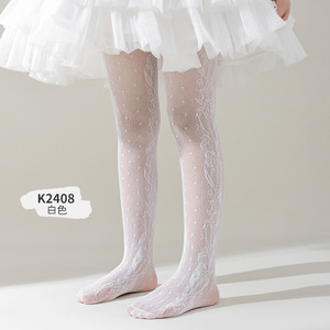 Yunshan Summer Thin Mesh leggings Clase a Medias de Lolita para niños Medias para niñas Medias de princesa - Product Image 6