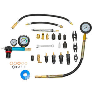 Kit de test de <span class=keywords><strong>compression</strong></span> et de détection de fuites 46 pièces avec jauge double jusqu'à 50 bars, idéal pour les moteurs <span class=keywords><strong>diesel</strong></span> HDI TDCi - Product Image 5