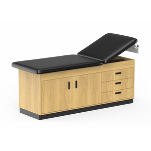 Table de traitement de <span class=keywords><strong>lit</strong></span> de massage <span class=keywords><strong>d</strong></span>'examen médical de style <span class=keywords><strong>d</strong></span>'armoire en bois de version plate 3 tiroirs 2 portes hôpitaux nommés - Product Image 6