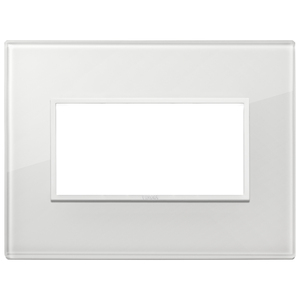 Vimar <b>Wall</b> Switch 18 In White Glass <b>Plate</b> Single Gang - Product Image 1