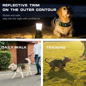 Reflective <b>Pet</b> Dog <b>Harness</b> for Small Large Dogs Outdoor Training Walking Hiking Breathable Padded No Pull <b>Pet</b> Chest <b>Harness</b> Vest - Product Image 6