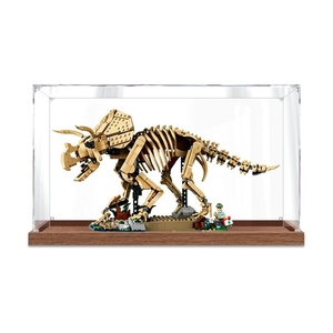 Vitrina de acrílico para fósiles de dinosaurio Tyrannosaurus <span class=keywords><strong>Rex</strong></span>, compatible con 77985; Caja transparente a prueba de polvo para almacenamiento de figuras - Product Image 5