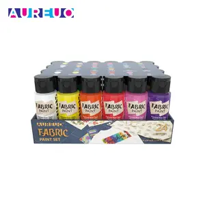 Phoenix 24 Colors 59ml Custom Garment Screen Printing Paints 24 Color Water Based Paints For Fabric