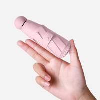 Mini parapluie portable coupe-vent de haute qualité avec pochette Logo personnalisé Bonne protection UV par le fabricant-pour le voyage