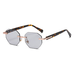 Unisex <b>Octagonal</b> Sunglasses Full Rim <b>Mirror</b> Lenses 100% UV Protection Fashion Sun Protection Adult - Product Image 1