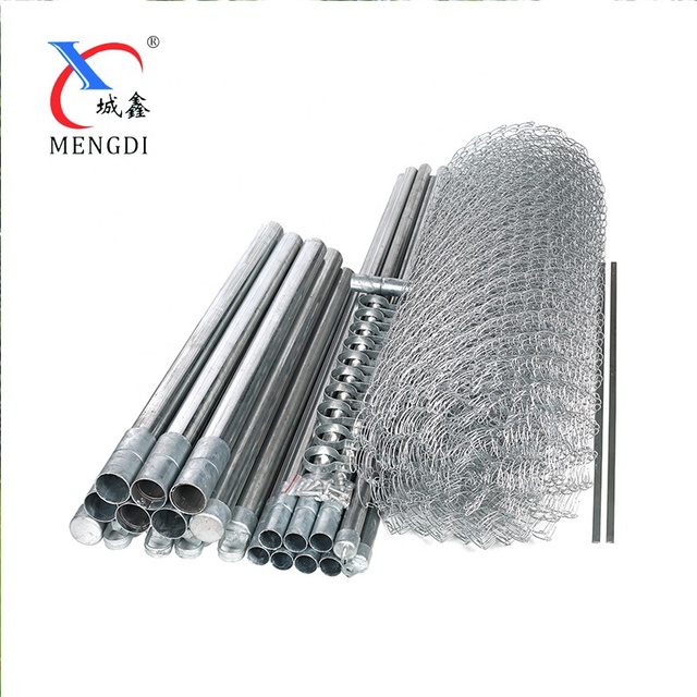 50 Feet Roll Galvanized Diamond Chain Link Wire Fence USA Hot Dipped Mesh for Residential Commercial Security Garden Perimeter